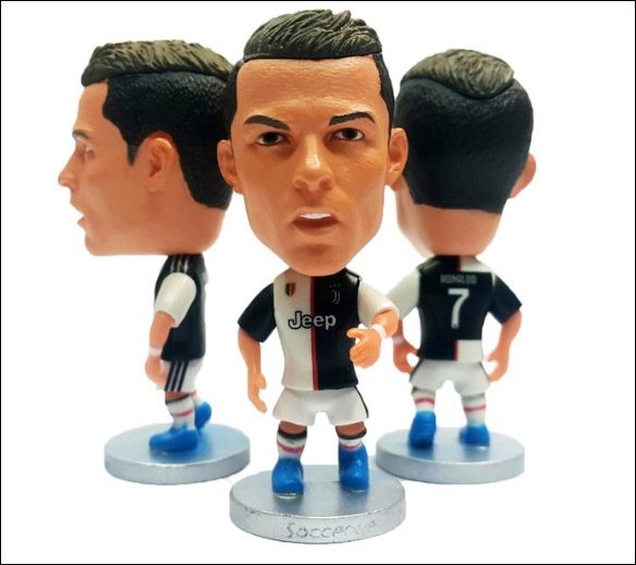 Tượng cầu thủ bóng đá Cristiano Ronaldo CR7 Clb Juventus version 2019 -2020