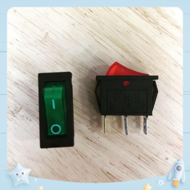 Công tắc bập bênh kcd3 - 3 chân có đèn