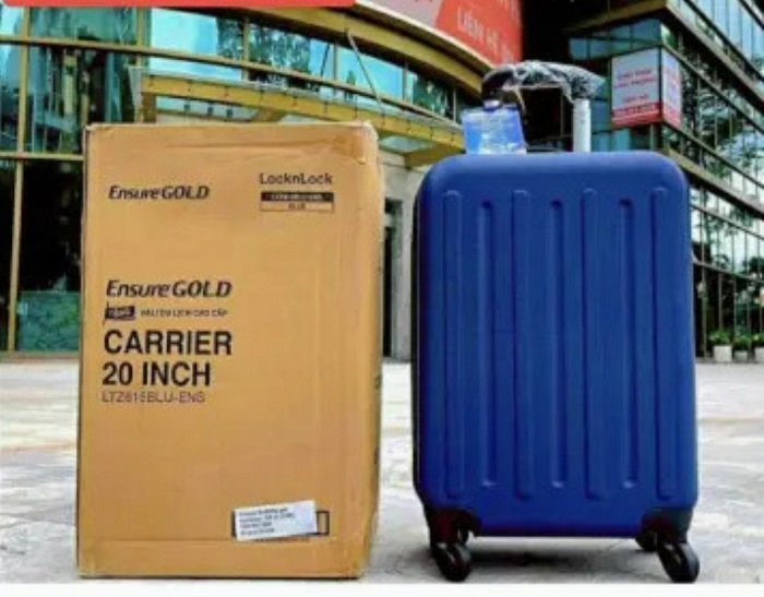Vali du lịch xách tay có khóa số L.o.c.k LTZ61.5BLUE-ENS 20inch màu xanh - Phiên bản mới màu xanh dương cực hiếm ! -
