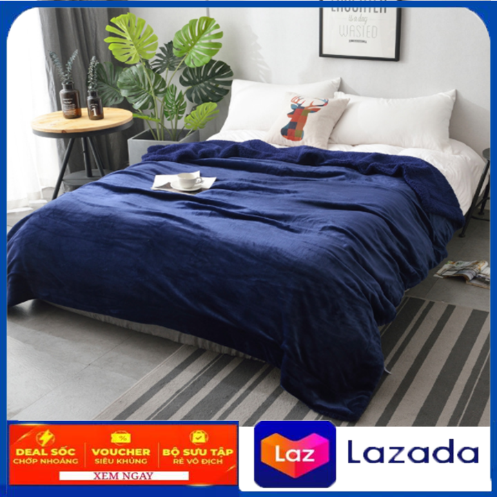 Chăn lông cừu tuyết mềm cao cấp 2m x 2m3,Chăn lông cừu Ultimate loại 1, chăn mền văn phòng , chăn nhung loại dày