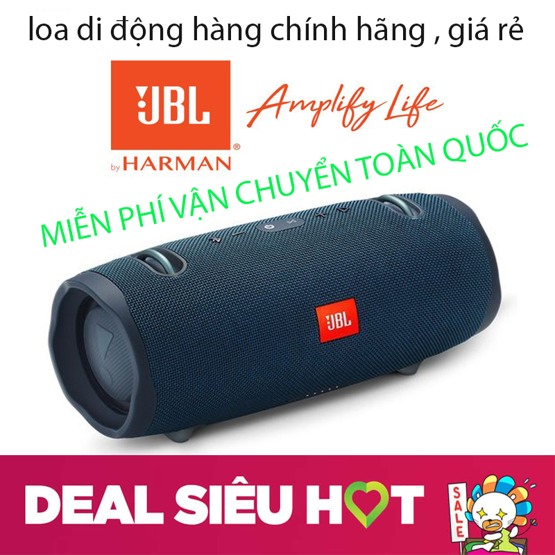 [XẢ HÀNG] Loa di động JBL Xtreme 2 Chính Hãng - Loa Bluetooth JBL Xtreme 2 mini nghe nhạc cực hay, công suất mạnh mẽ Pin trâu, với khả năng kết nối Bluetooth, chống nước tuyệt đỉnh, đem đến chất lượng âm thanh sôi động