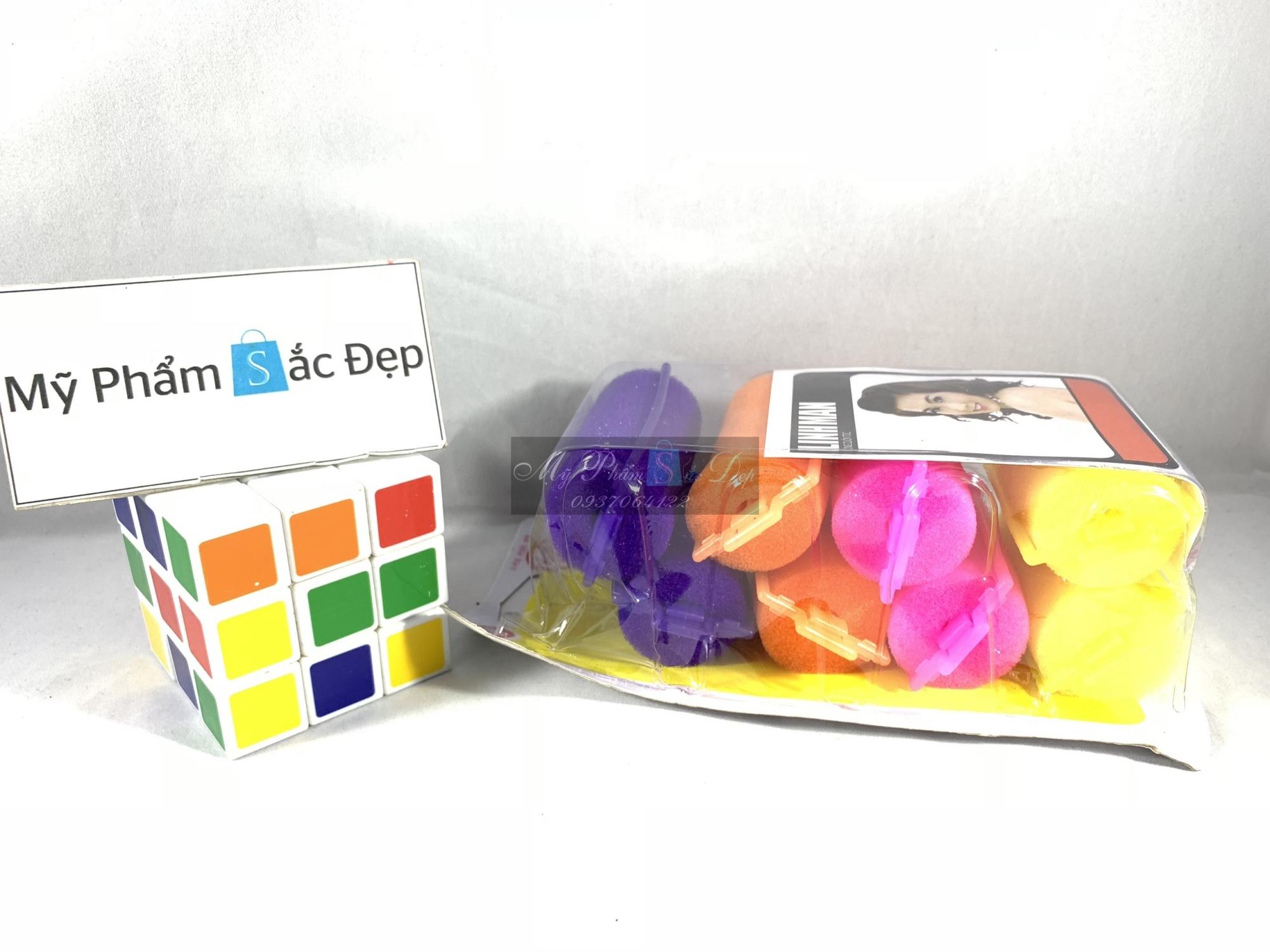 Hộp ống cuốn tóc mút linhman bộ 8 cái