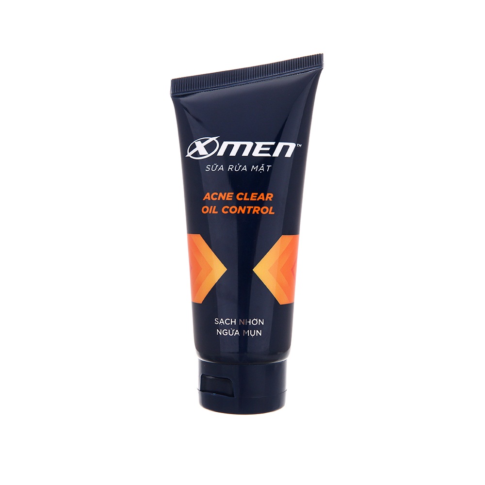 Sữa rửa mặt cho nam X-men Anti-Acne 7X Sạch nhờn ngừa mụn  100ml