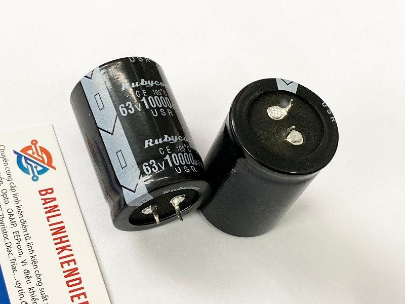 Tụ hóa rubycon 10000uf 63v kích thước 35x50mm