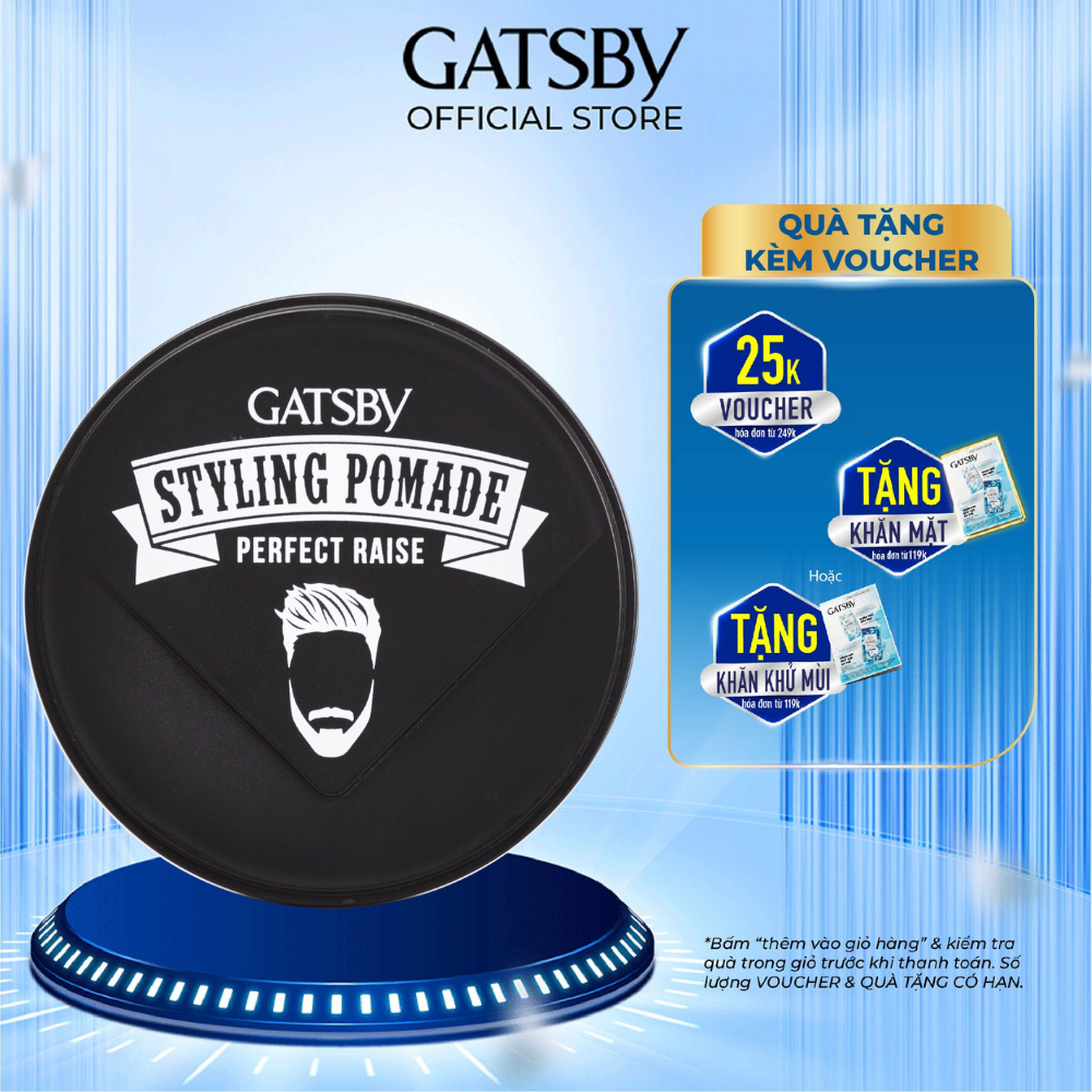 Pomade Tạo Kiểu Tóc GATSBY STYLING POMADE PERFECT RAISE 75g