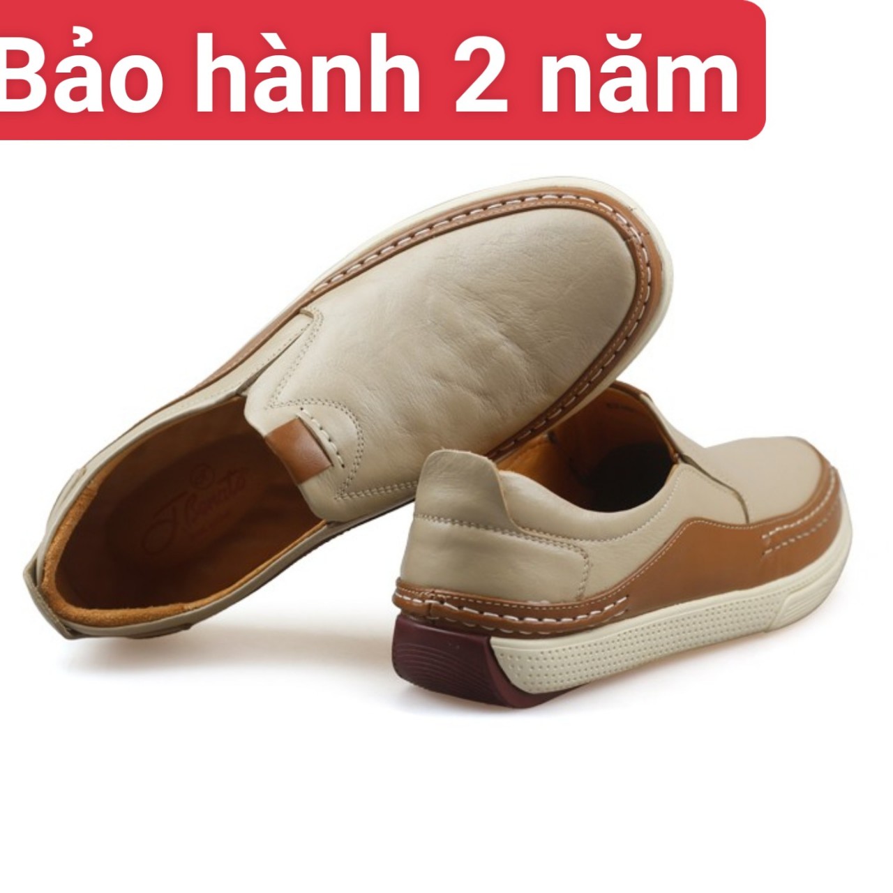 Giày Mọi Nam Cao Cấp da bò được thiết kế đế chống trơn trượt và mũi chống trầy xước