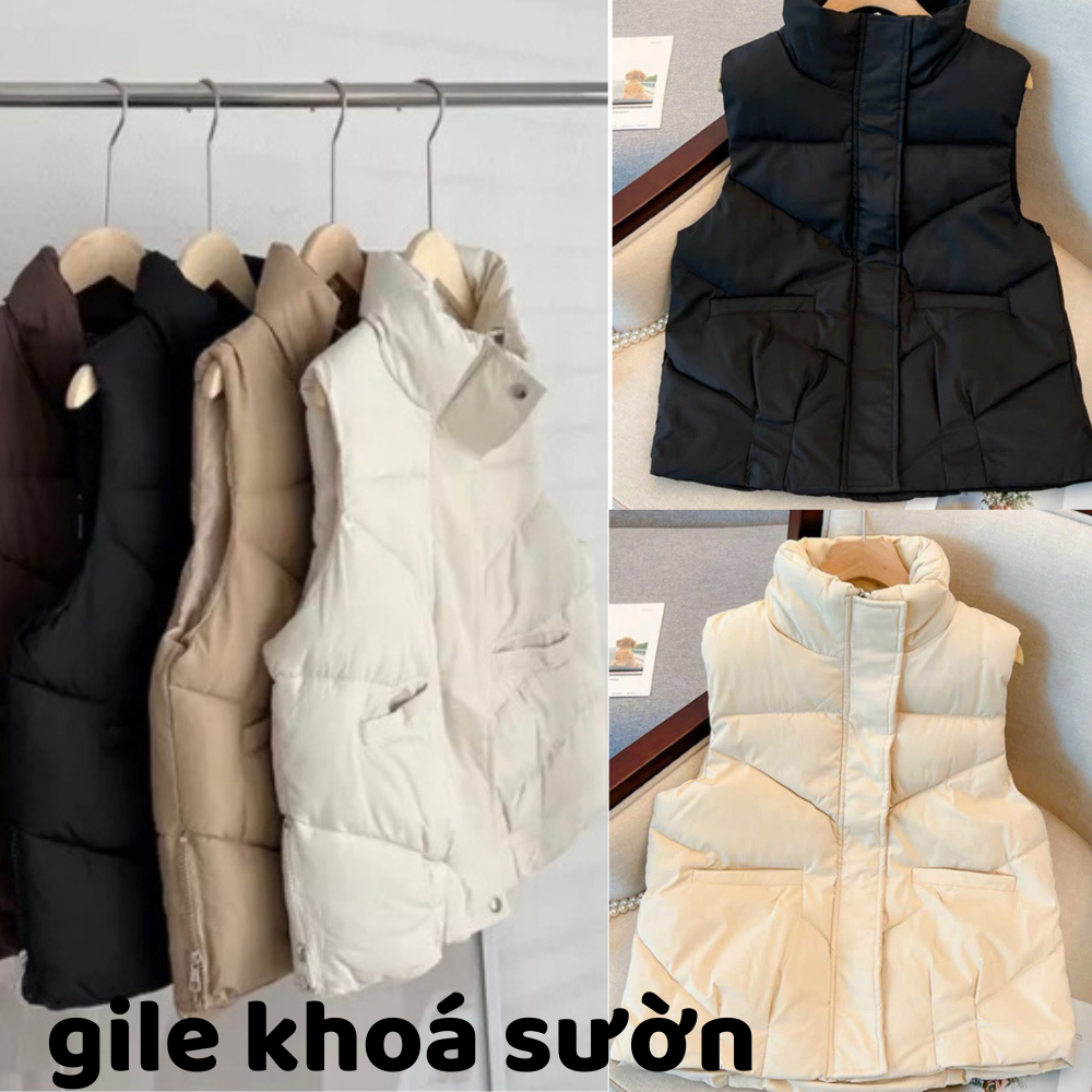 Áo phao gile nữ sát nách kiểu Hàn quốc, áo khoác nữ gile phao béo dày nhiều mẫu - THỜI TRANG ALIBA
