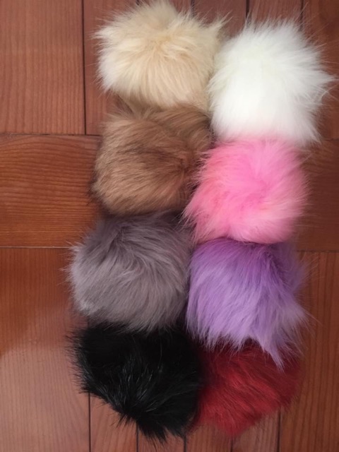 Pom pom / quả bông len 15cm 40k/cái