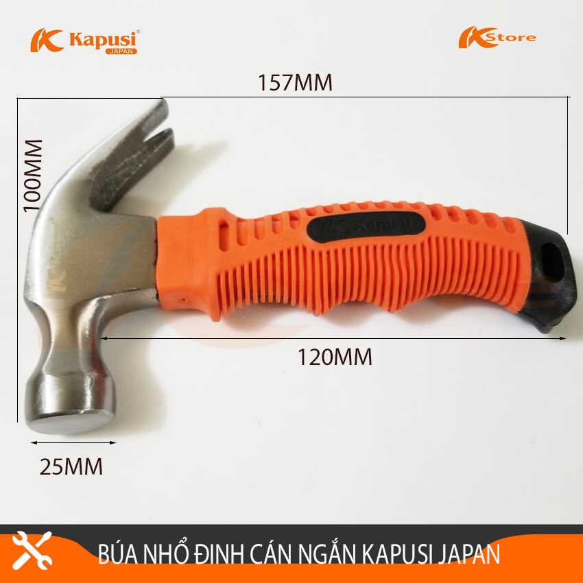 BÚA NHỔ ĐINH CÁN NGẮN KAPUSI JAPAN