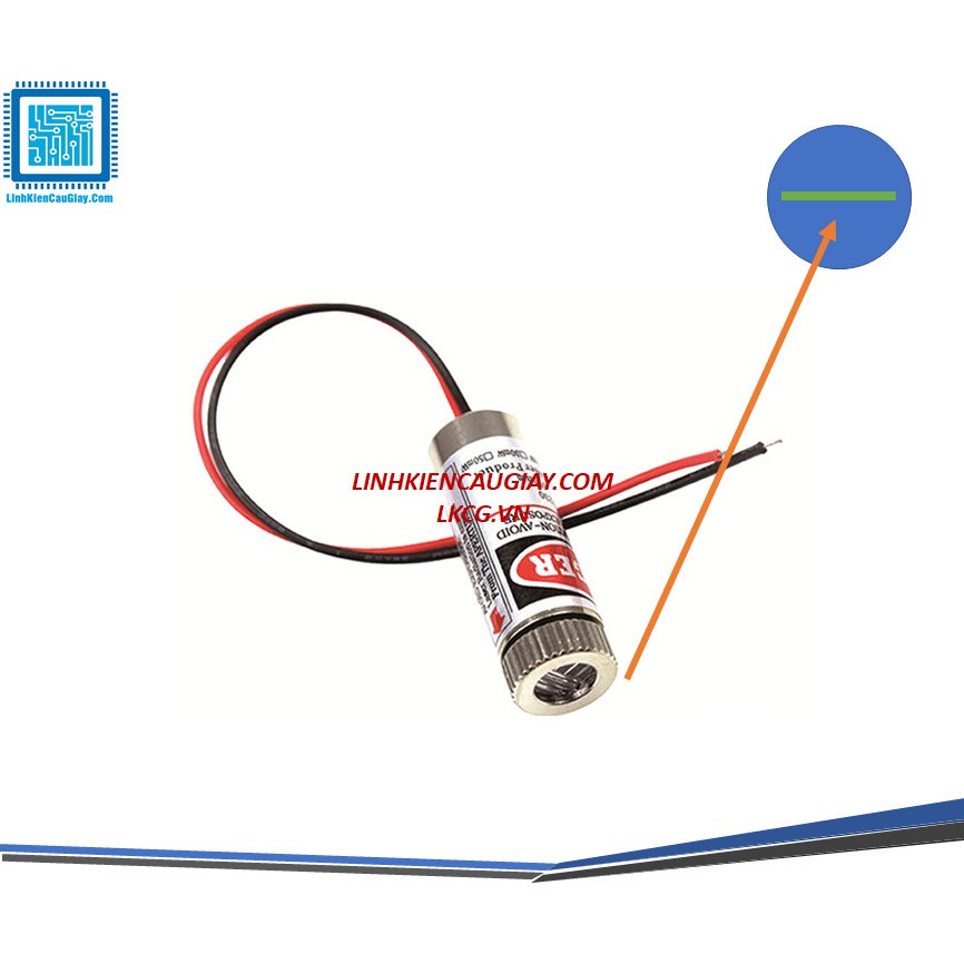 Đầu phát laser 5mW màu đỏ Dấu trừ
