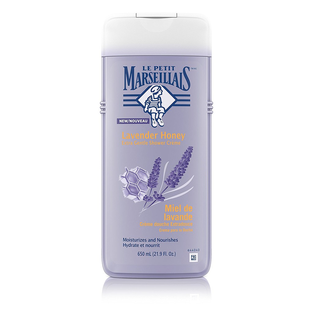 Sữa tắm hương mật ong & oải hương Le Petit Marseillais Extra Gentle Shower Cream Lavender Honey 400ml/650ml