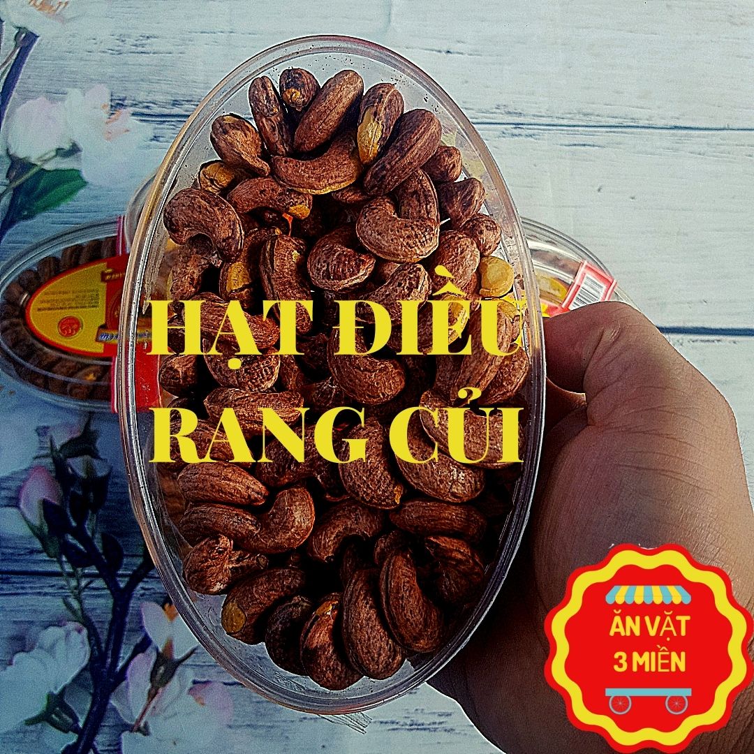 Đồ Ăn Vặt - Hạt Điều Rang Muối ❤FreeShip❤ Phương Huyền Food hộp 400gr