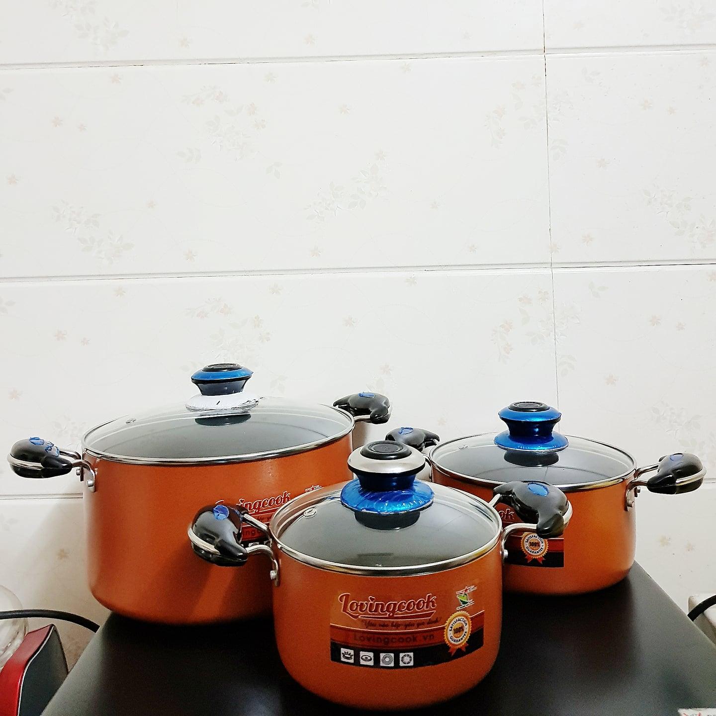 Bộ nồi chống dính 3d lovingcook lc-999