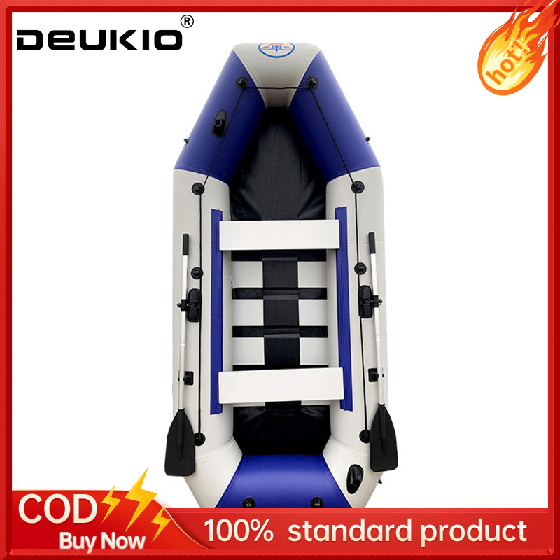 DEUKIO COD Thuyền Cao Su Dày Đáy Cứng Chịu Mài Mòn Tấn Công Thuyền 12 Người Kayak Thuyền Bơm Hơi Thuyền Thủy Phi Cơ Trôi Dạt Thuyền Đánh Cá 1.75m1.13m