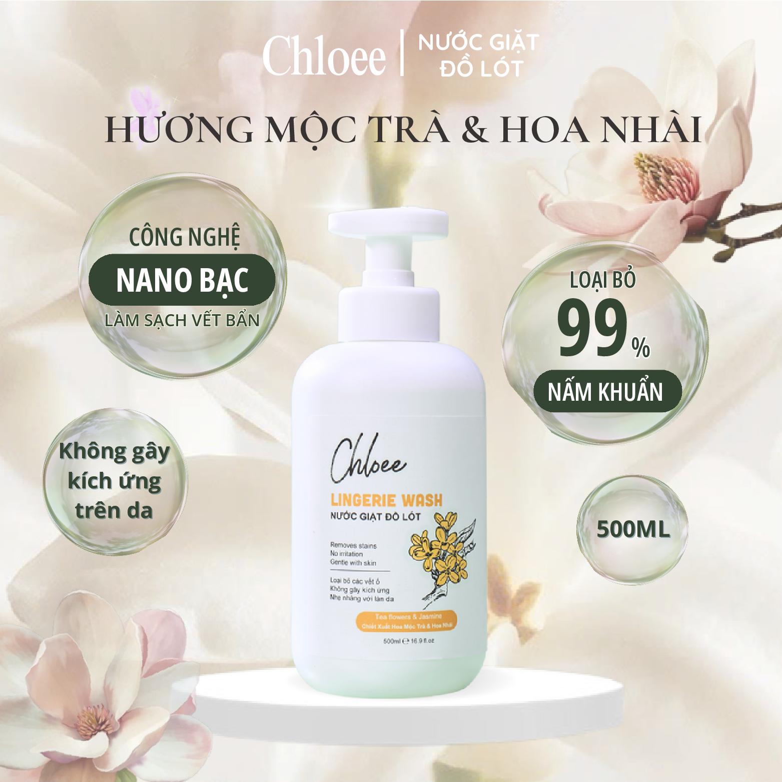 Chloee Specialized Underwear Detergent 500ml Camellia Scent Helps Deodorize, Resist Bacteria and Fungi, Safe for Sensitive Skin