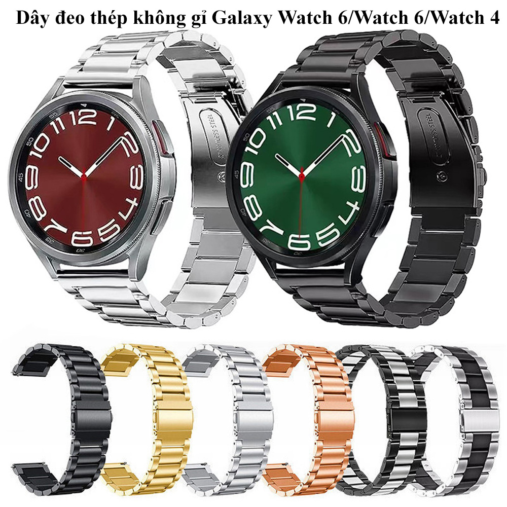 [Galaxy Watch 6,Watch 5] Dây đeo thép không gỉ Samsung Galaxy Watch 6,Galaxy Watch 5,Galaxy Watch 4
