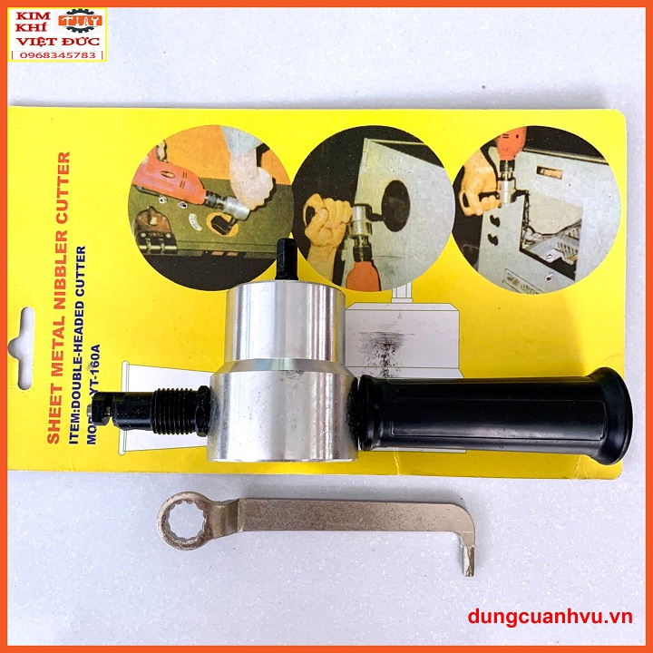Đầu cắt tôn gắn máy khoan Cắt được đường cong bất kỳ trên các tấm kim loại, alu, gỗ