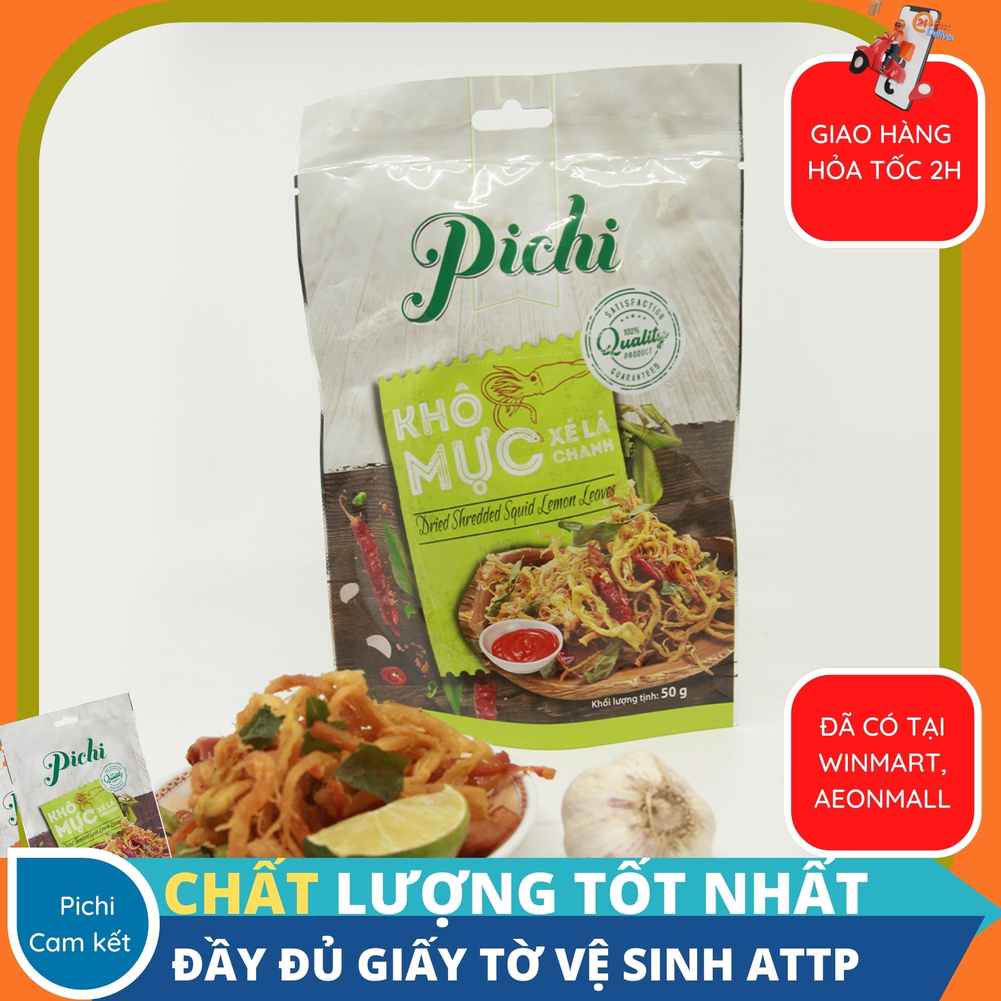 Mực thiệt-khô mực xé lá chanh, xé sợi pichi đồ ăn vặt ngon bá cháy