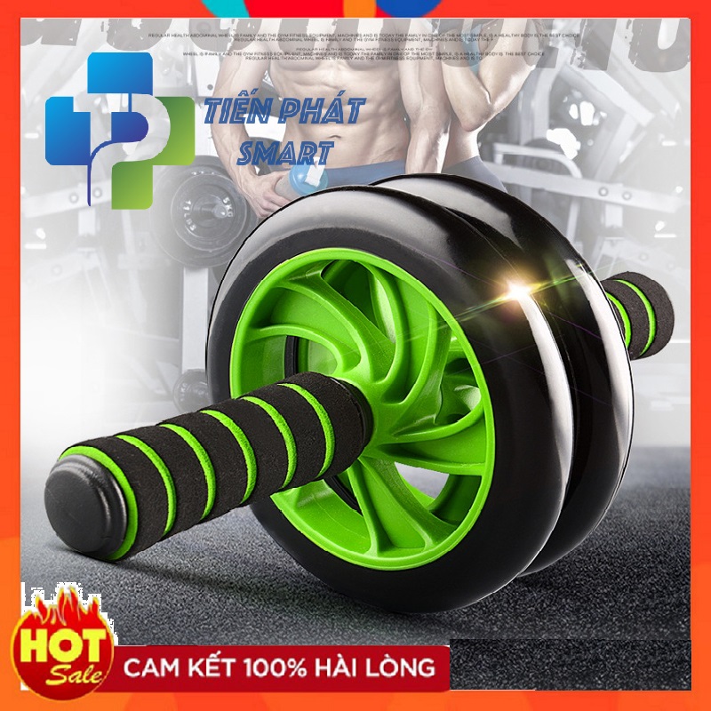 Con lăn tập bụng 2 bánh, dụng cụ tập cơ bụng đa năng lăn ab 2 bánh gym thể hình thể thao tại nhà