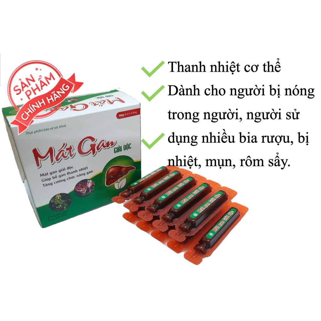 Mát gan giải độc-thanh nhiệt, giải độc gan,tăng cường chức năng gan