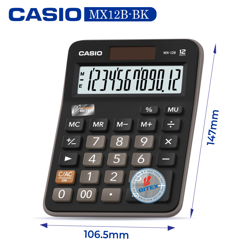 Máy tính Casio MX12B Bitex Bảo hành 7 năm