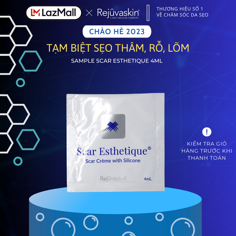 Kem Sample Scar Esthetique 4ml ngăn ngừa và xóa sẹo thâm/lồi/lõm