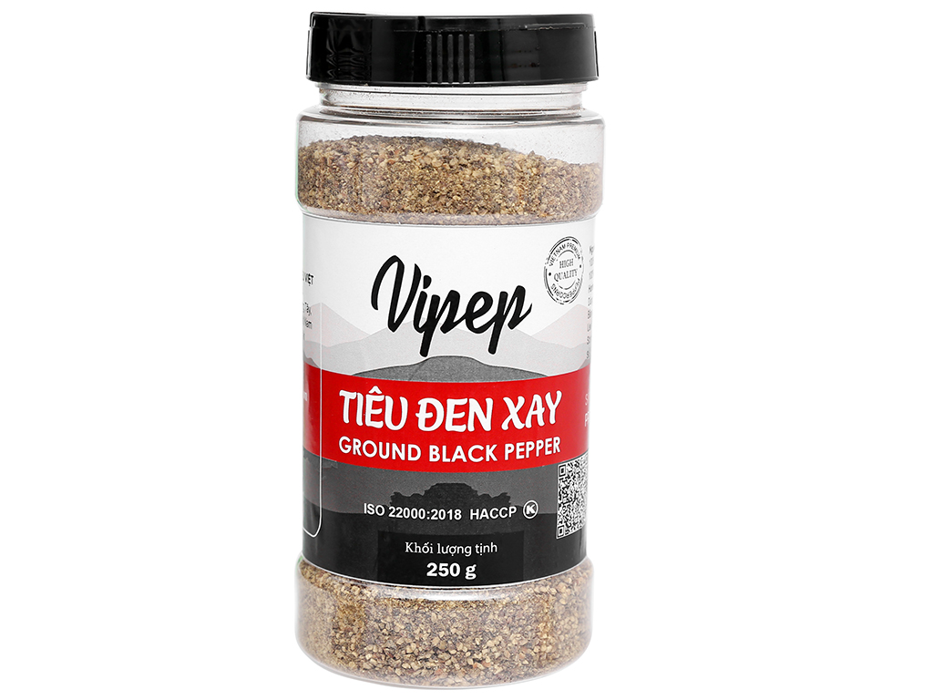 Tiêu đen xay Vipep hũ 250g