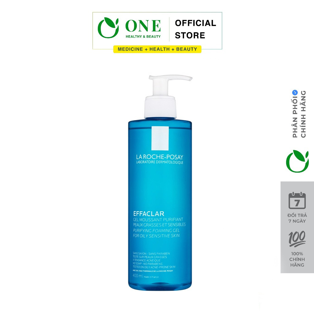 Sữa rửa mặt tạo bọt la roche-posay effaclar cho da dầu nhạy cảm 400ml