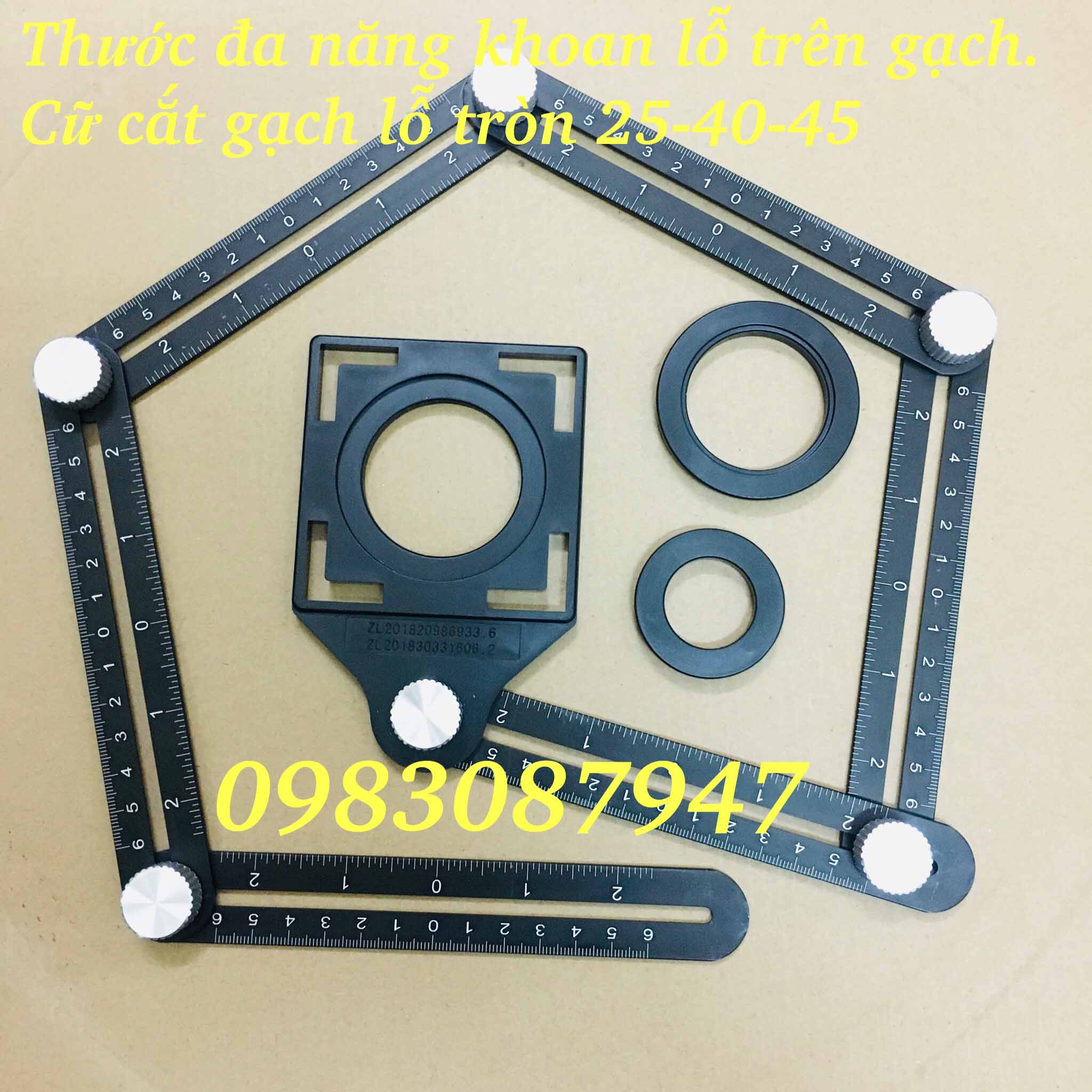 Thước lấy dấu gạch khoan cắt gạch đá và gỗ hàng cao cấp