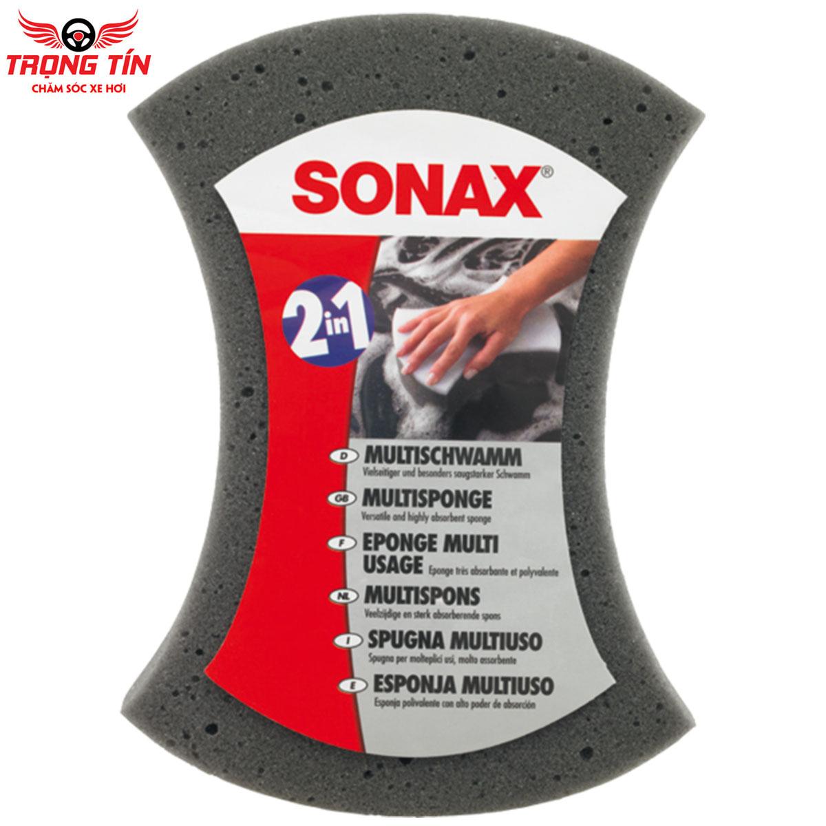 Mút xốp - bọt biển rửa xe sonax 2-in-1 multi sponge