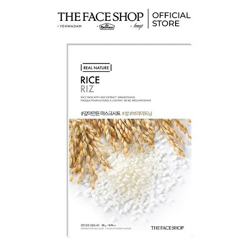 Combo 20 miếng mặt nạ giấy thefaceshop real nature 20x20g