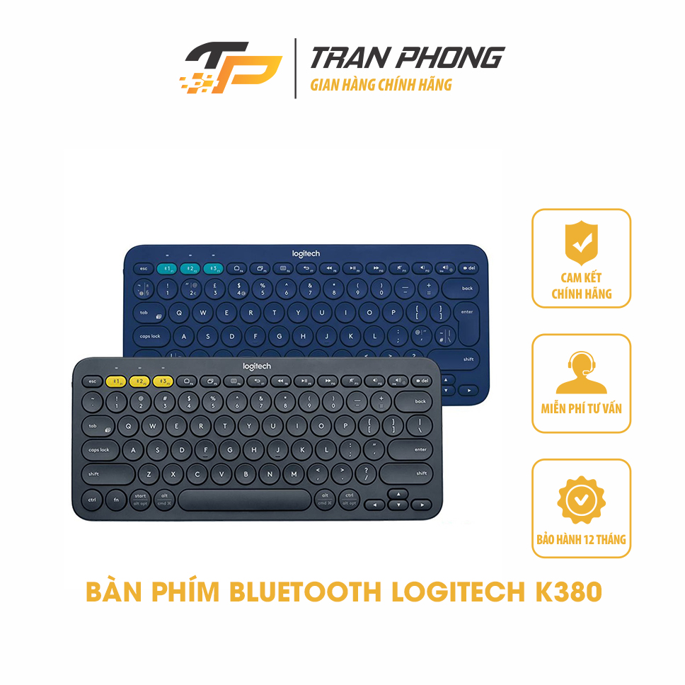 Bàn phím không dây Bluetooth Logitech K380 - Hàng Chính Hãng