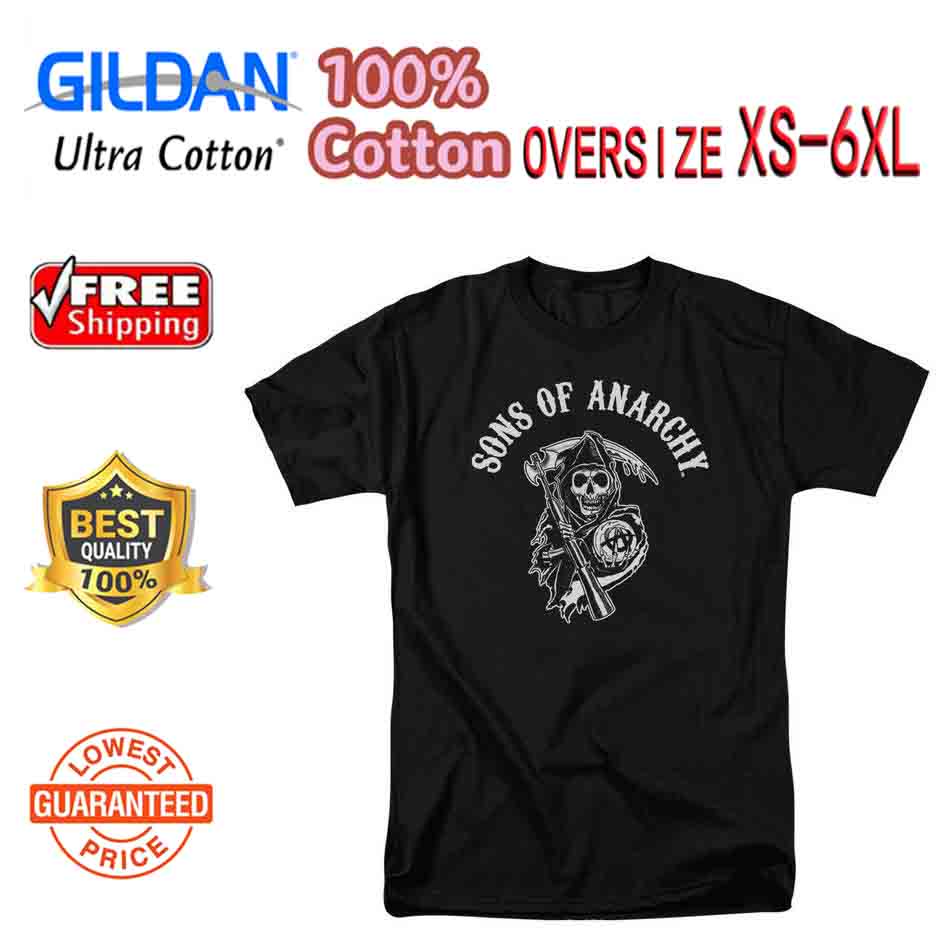 Áo thun cotton nguyên chất size lớn sons of anarchy soa soa reaper