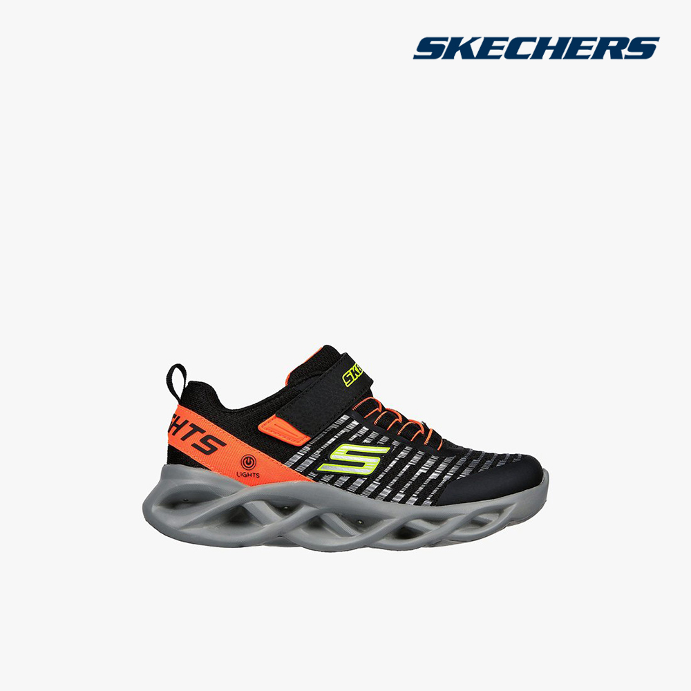 SKECHERS - Giày sneakers bé trai cổ thấp Twisty Brights BKOR-401650L