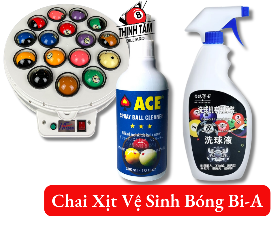 Chai xịt vệ sinh bida - lau bóng bi-a ace đa năng