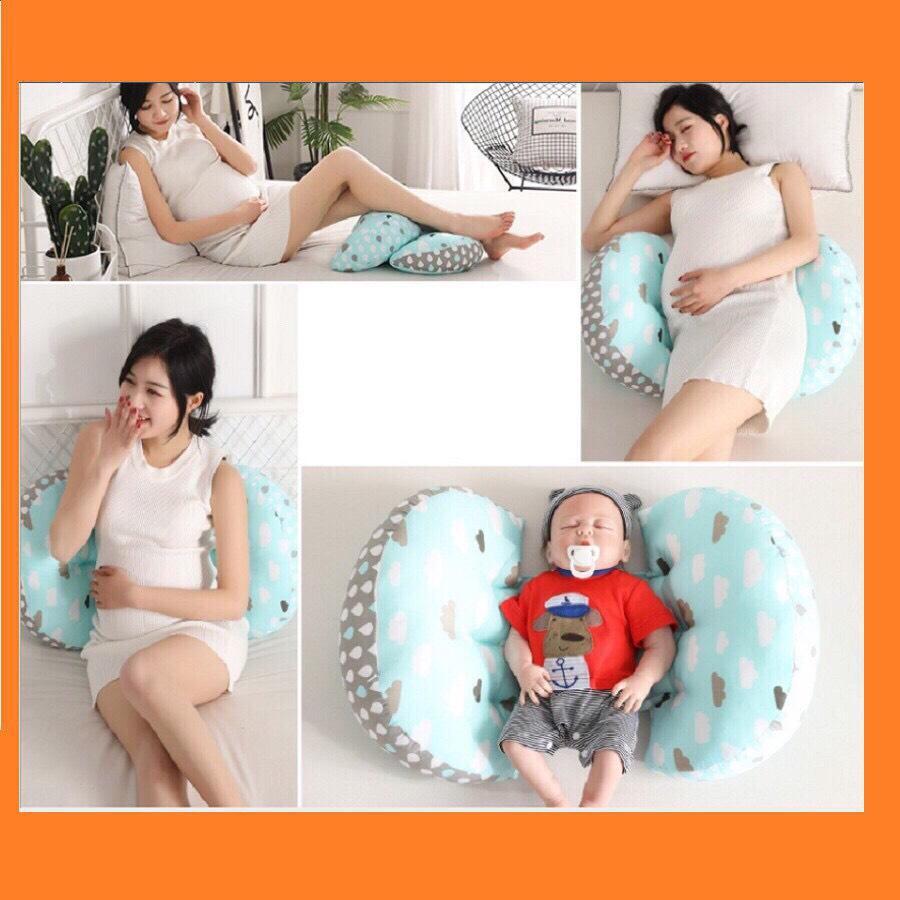 Gối ôm cho bà bầu, gối nằm chống mỏi lưng cho bà bầu