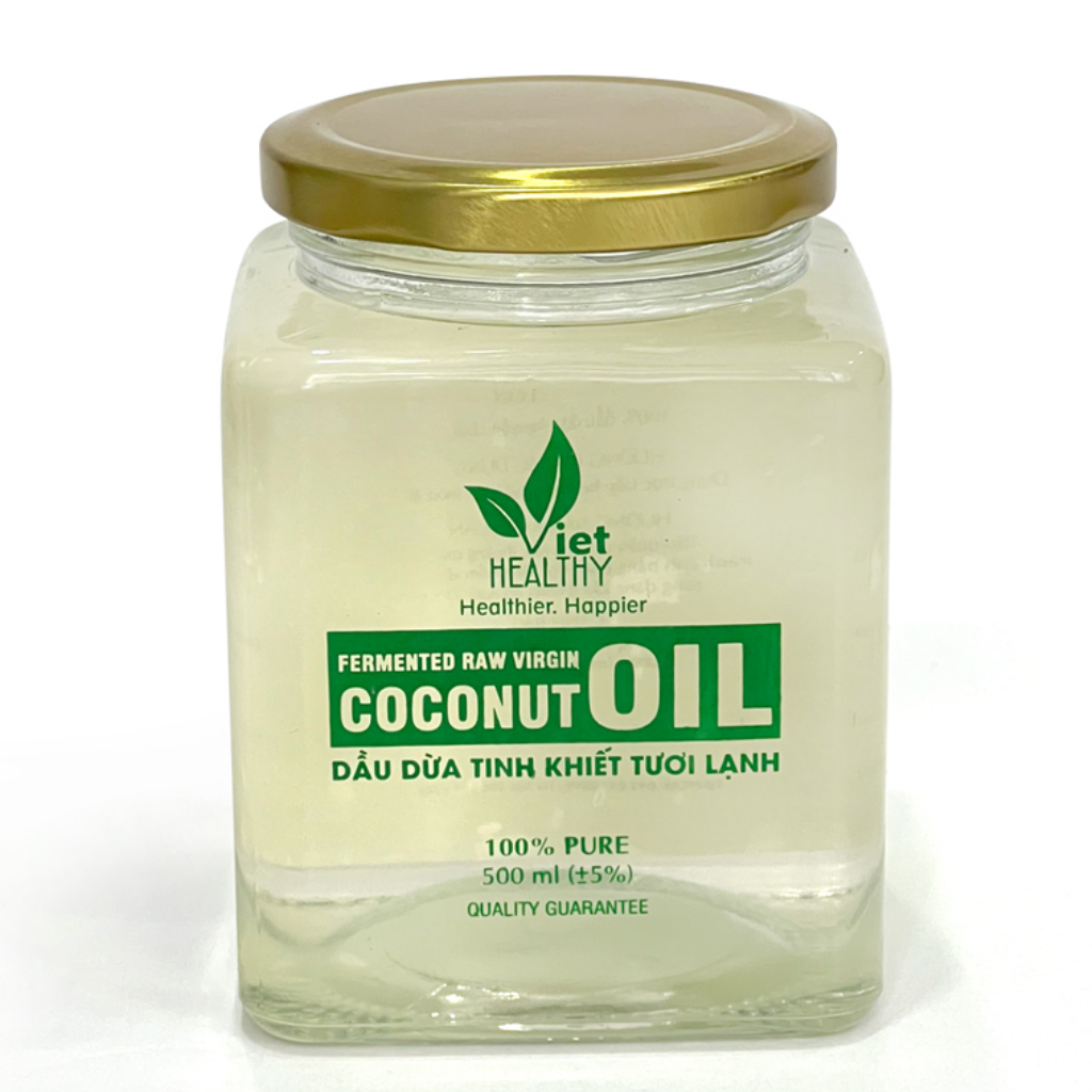 Dầu dừa nguyên chất tươi lạnh Viet Healthy 500ml