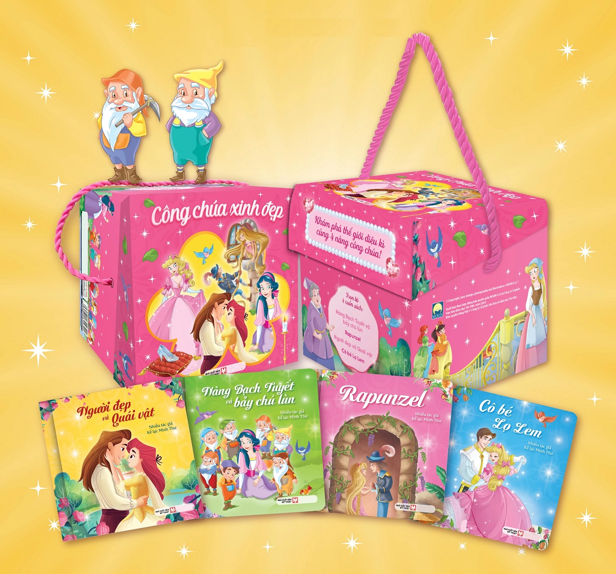 Sách - Boxset Khám Phá Thế Giới Diệu Kì Cùng 4 Nàng Công Chúa (Hộp 4 Cuốn)