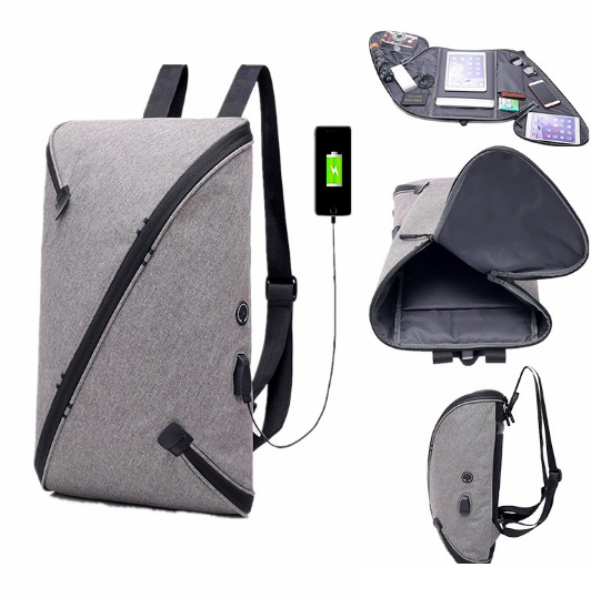 [Mẫu mới]Balo nam thời trang Hàn Quốc có cổng sạc USB + Lỗ luồn tai nghe, Balo đựng laptop nhiều ngăn nhỏ để đồ cá nhân