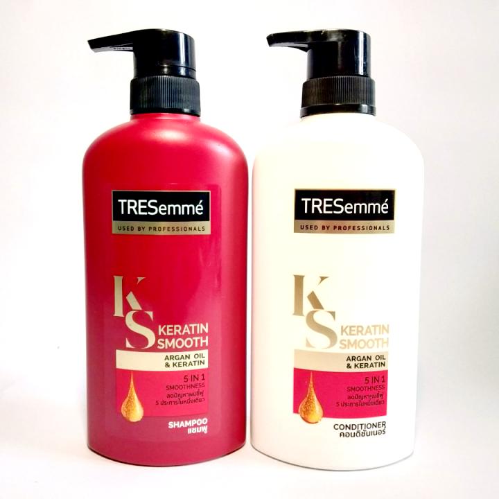 Bộ Đôi Gội+ Xả Tresemme Keratin Smooth 450ml Thái Lan