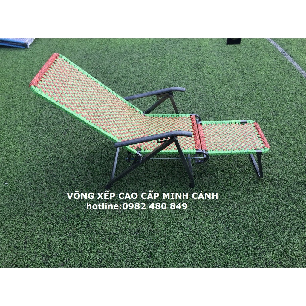 ghế xếp dây đan đài loan khung sơn tĩnh điện - Võng Xếp Thảo Điều