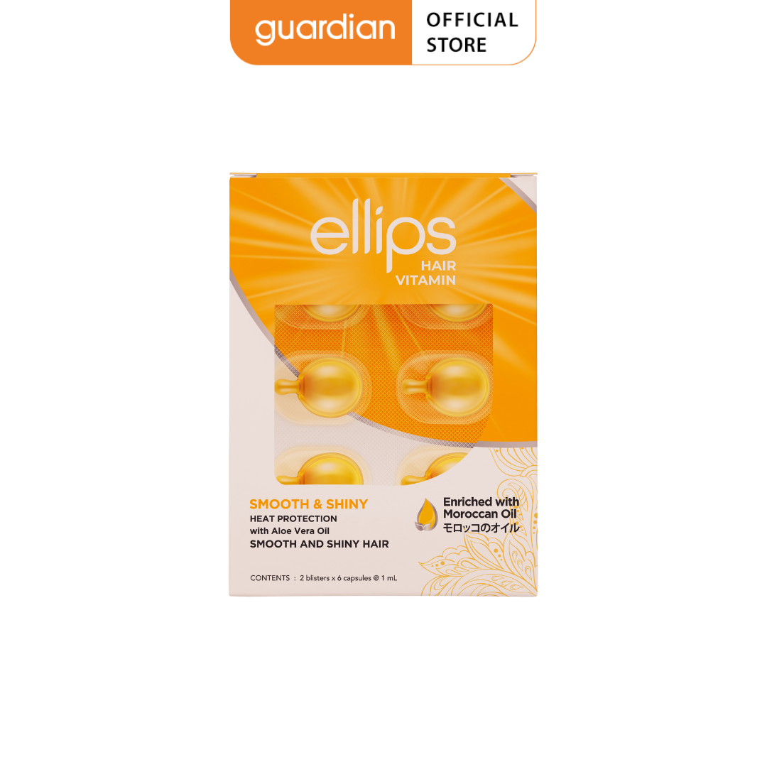 Serum Nuôi Dưỡng Cho Mái Tóc Luôn Mềm Mượt Và Óng Ả Hair Vitamin Moroccan Oil Smooth & Shiny Ellips 12 Viên 
