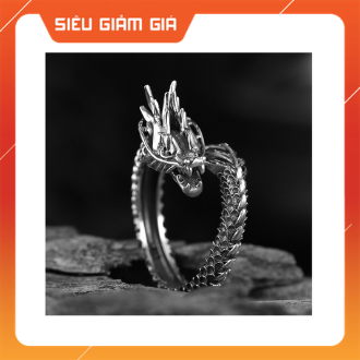 Nhẫn Rồng Thời Trang Nam Phong Cách Retro Cá Tính