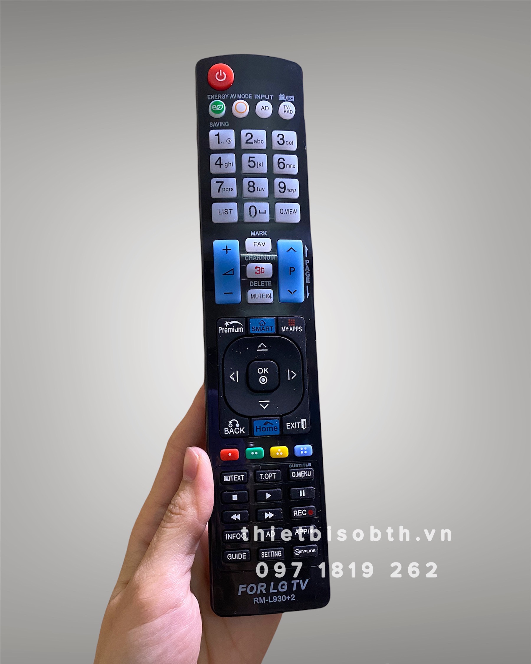 Điều khiển tivi LG, Smart LG 930+. Remote dùng cho tivi Led, smart tivi LG