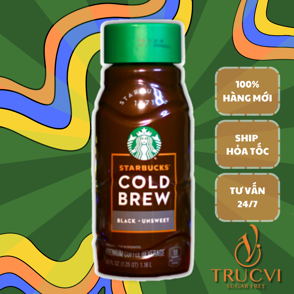 Cafe cold brew starbucks chai lớn 1.18 lít