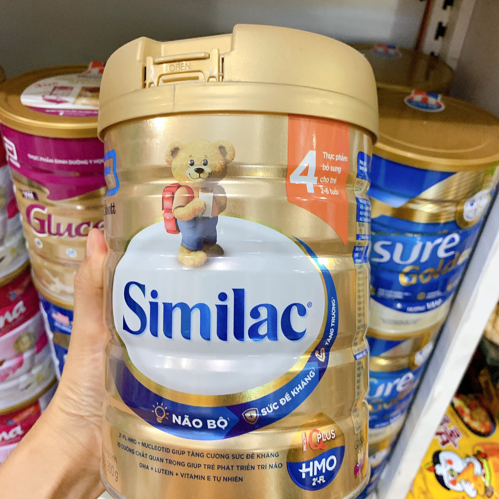 Combo 3lon Similac 4 900g tặng cây đàn tơ rưng cao cấp