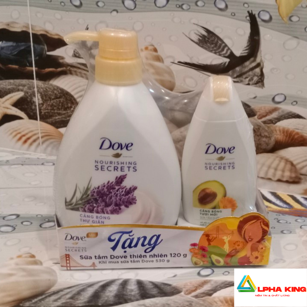 Sửa tắm dove nourishing secrets 650g – sửa tắm căng bóng thư giãn – tặng sửa tắm dove dưỡng thể 120g