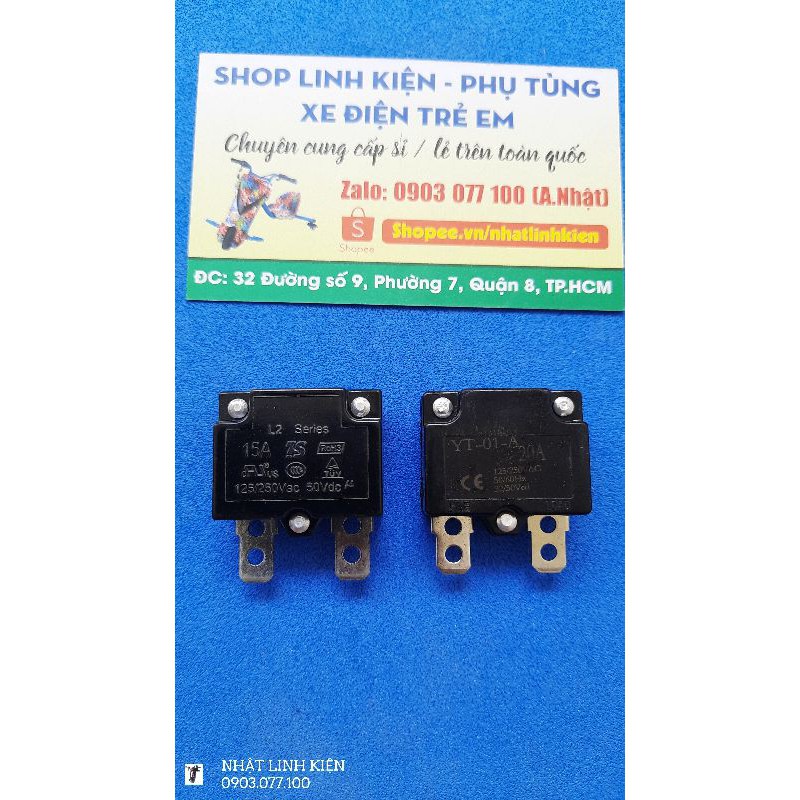 Rờ le nhiệt ngắt dòng khi quá tải 10a- 15a-20a