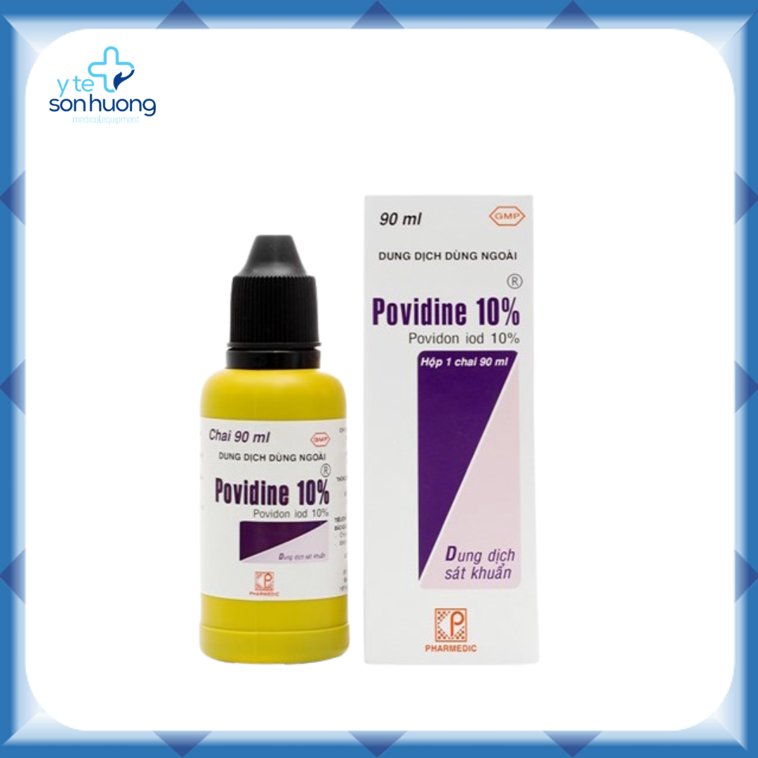 Dung dịch sát khuẩn povidine 10% 90ml vàng