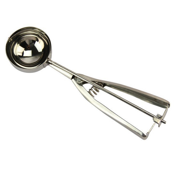 1 CÂY. MUỖNG MÚC KEM INOX, CUP KEM INOX, MUI KEM TRÒN 40mm, 50mm, 60mm. 610.611.612